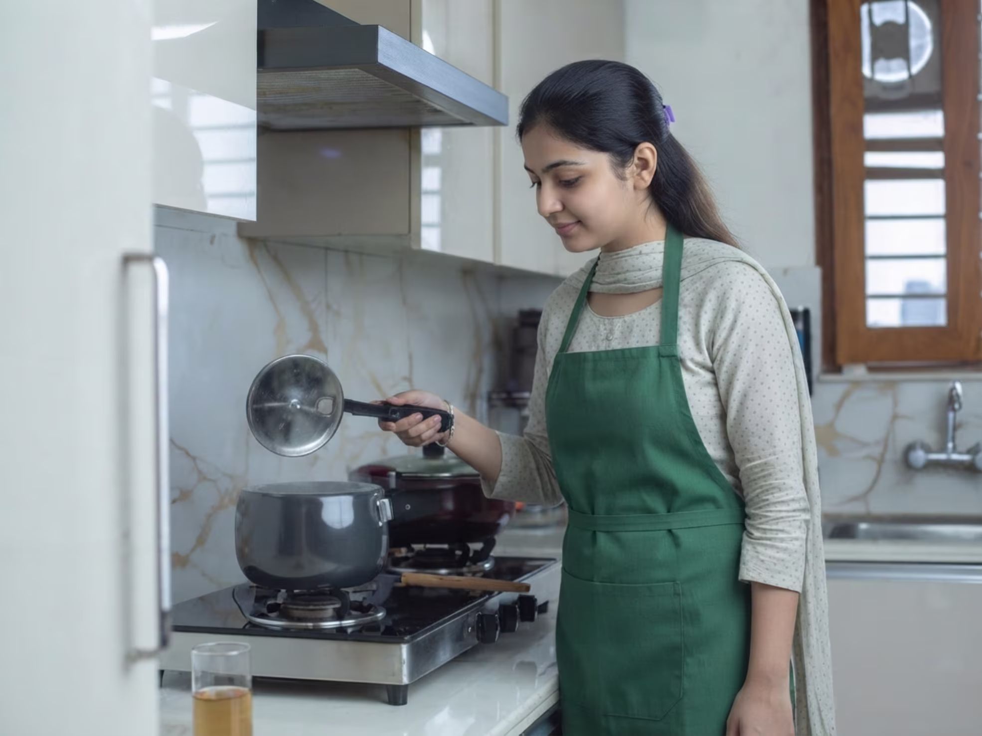 Trusted domestic helper at work